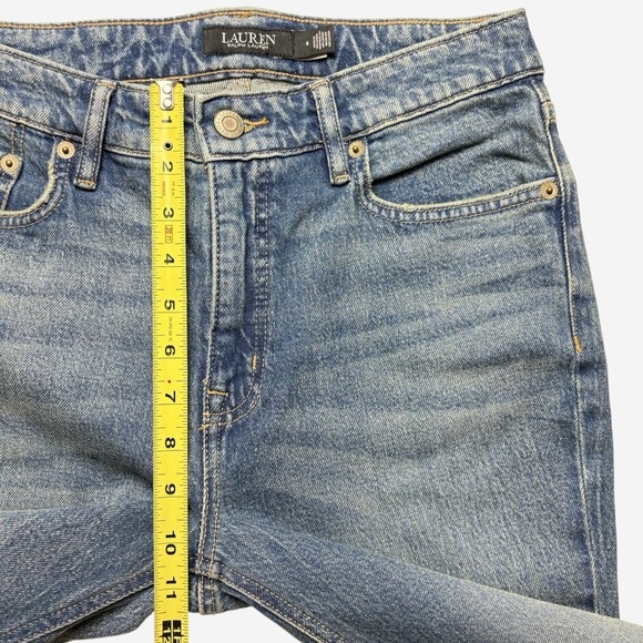Lauren Ralph Lauren Black Label Mid Rise Straight Leg Jeans Size 4 (4x32) NWOT - Picture 8 of 14